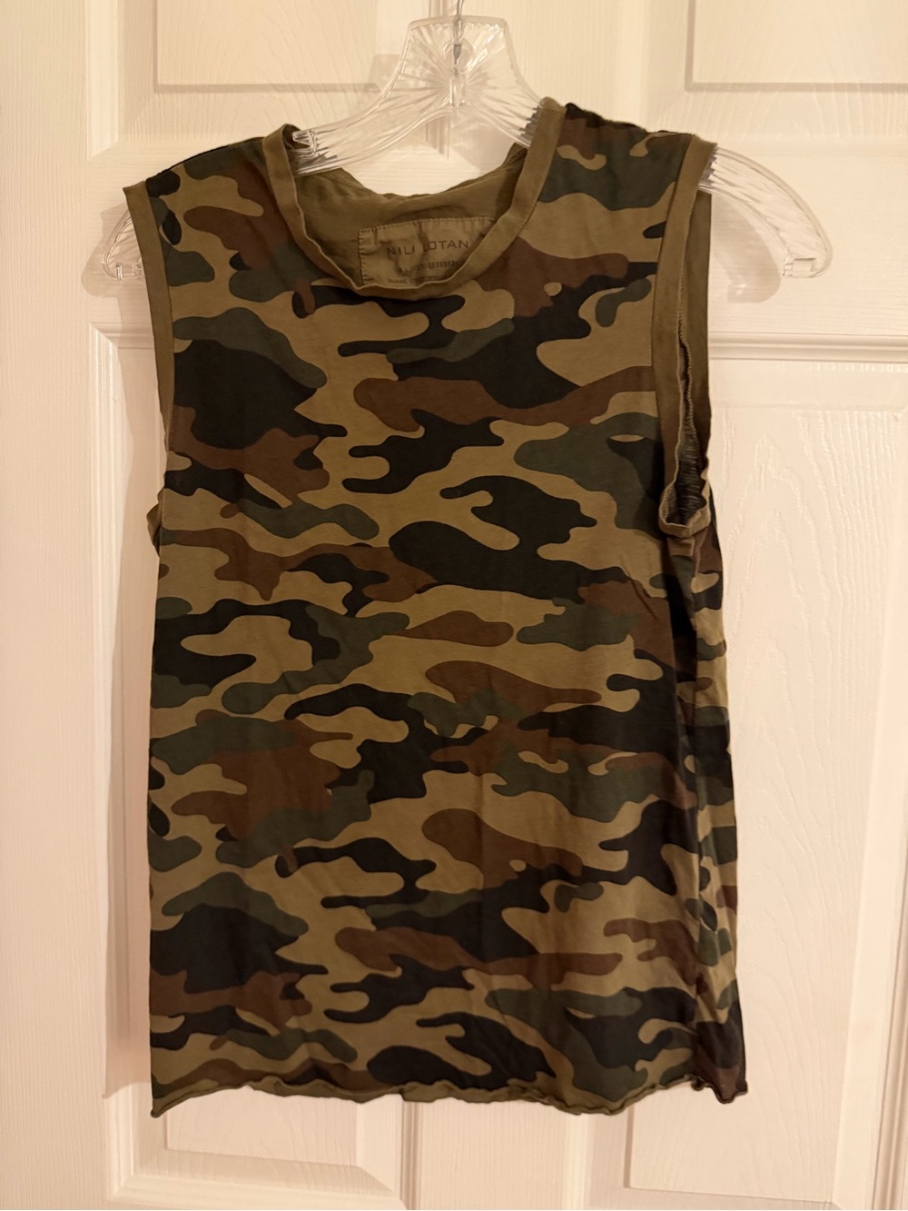 NILI LOTAN 2  Print Sleeveless Tank Top - camo & leopard - Picture 3 of 8